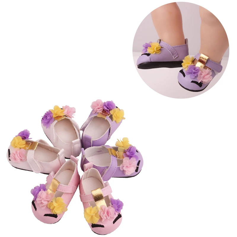 

Doll Shoes Clothing Handmade Shoes 7cm Shoes For 18 Inch USA & 43cm Baby Newborn Doll Accessories For A Generation Of Girls Toys