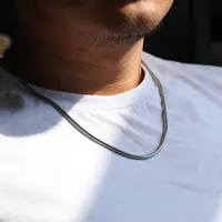 1 Piece Width 1/2/3/4mm Round Snake Chain Necklace Stainless Steel Chain Chokers for Jewelry Making Accessories Link Necklace - Image 3