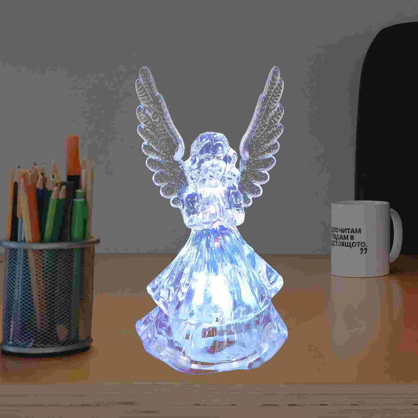 

Lovely Cartoon LED Lamps Beautiful Colorful Bedside Lights (Transparent)