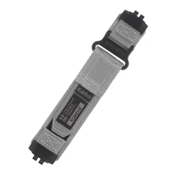 Nylon Loop Strap Watch Band - Durable and Stylish Replacement Strap - M (GRAY)