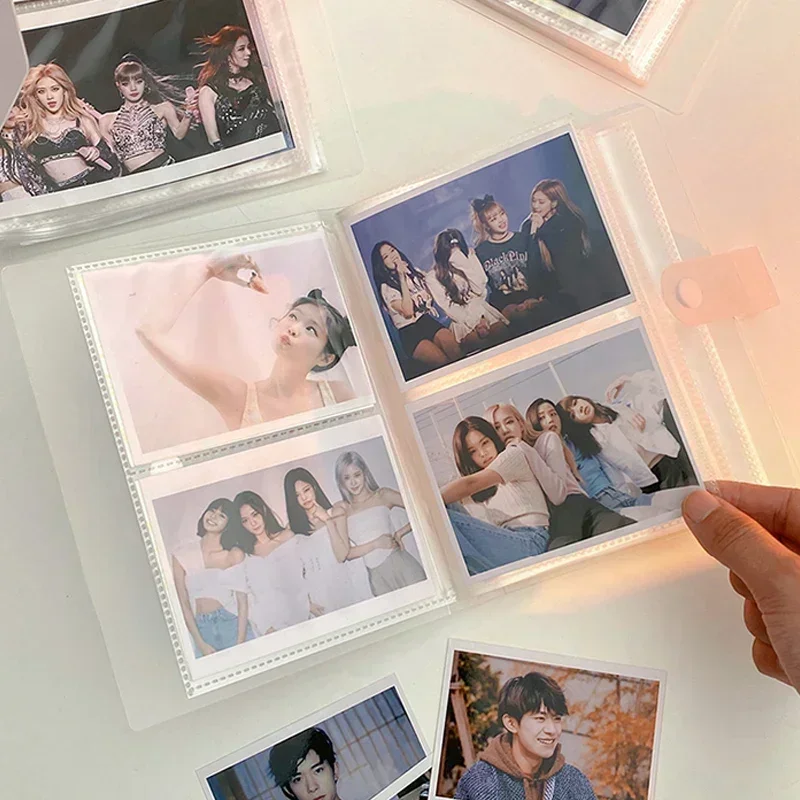 Transparent Photo Album Ins Kpop Photocard Holder Idol Star Card Collect Book Creative Photo Albums Picture Card Holder photo album photo card holder photocard protector photocard holder photocards collection