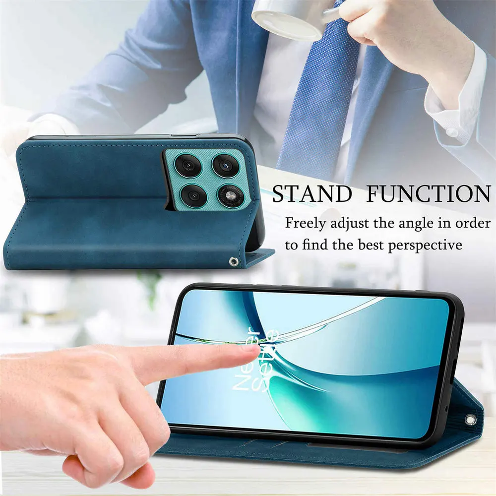 Luxury Smooth Leather Book-Style Magnet Cover Case