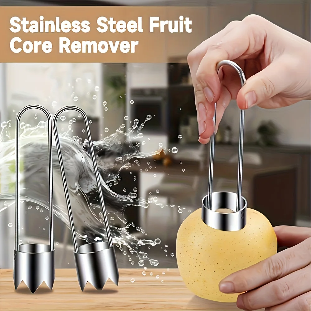 1/2pc Stainless Steel Corer Portable Core Remover Vegetable Fruit Core Extractor Multi-Use Kitchen Corer Remover Tool for Pepper 2