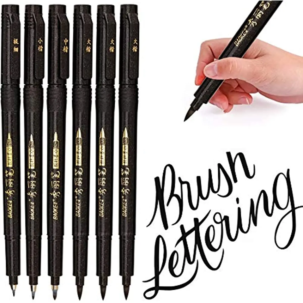 Calligraphy Pens Lettering Pen Caligraphy Brush Pens for Beginner Writing Sketching Drawing Illustration Scrapbooking Journaling