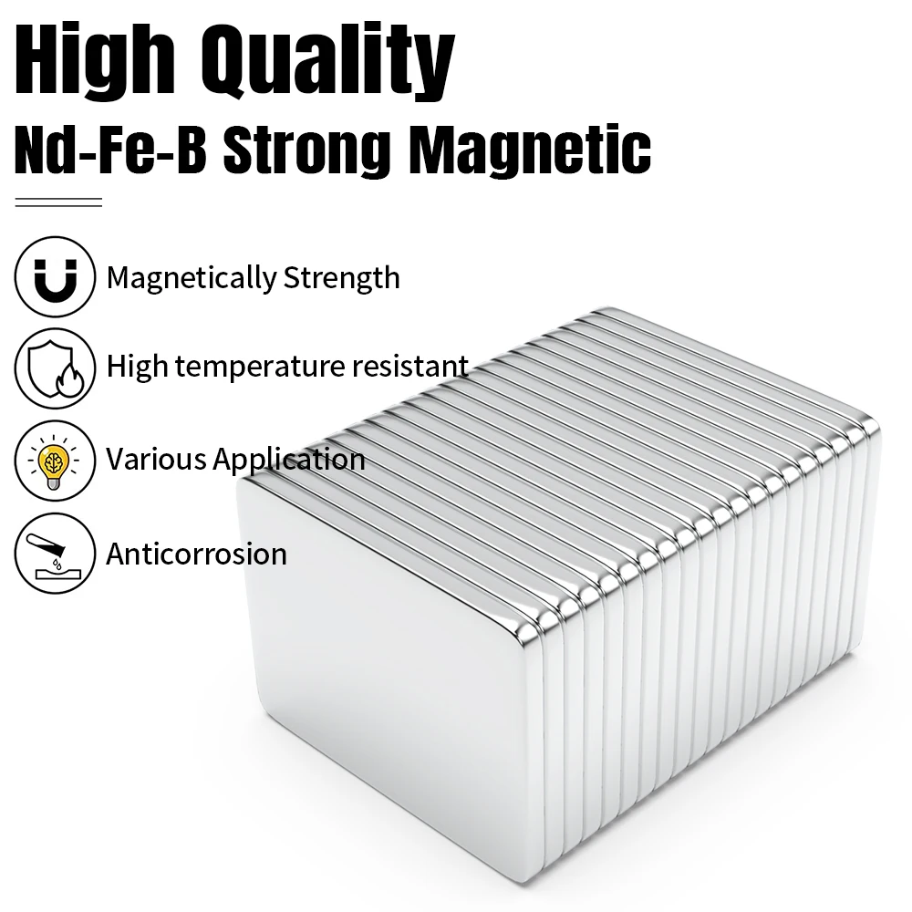 1/2/5/10 Stuks 40X30X3 N35 Neodymium Magneet 40Mm X 30Mm X 3Mm Ndfeb Blok Super Krachtige Sterke Permanente Magnetische Imanes