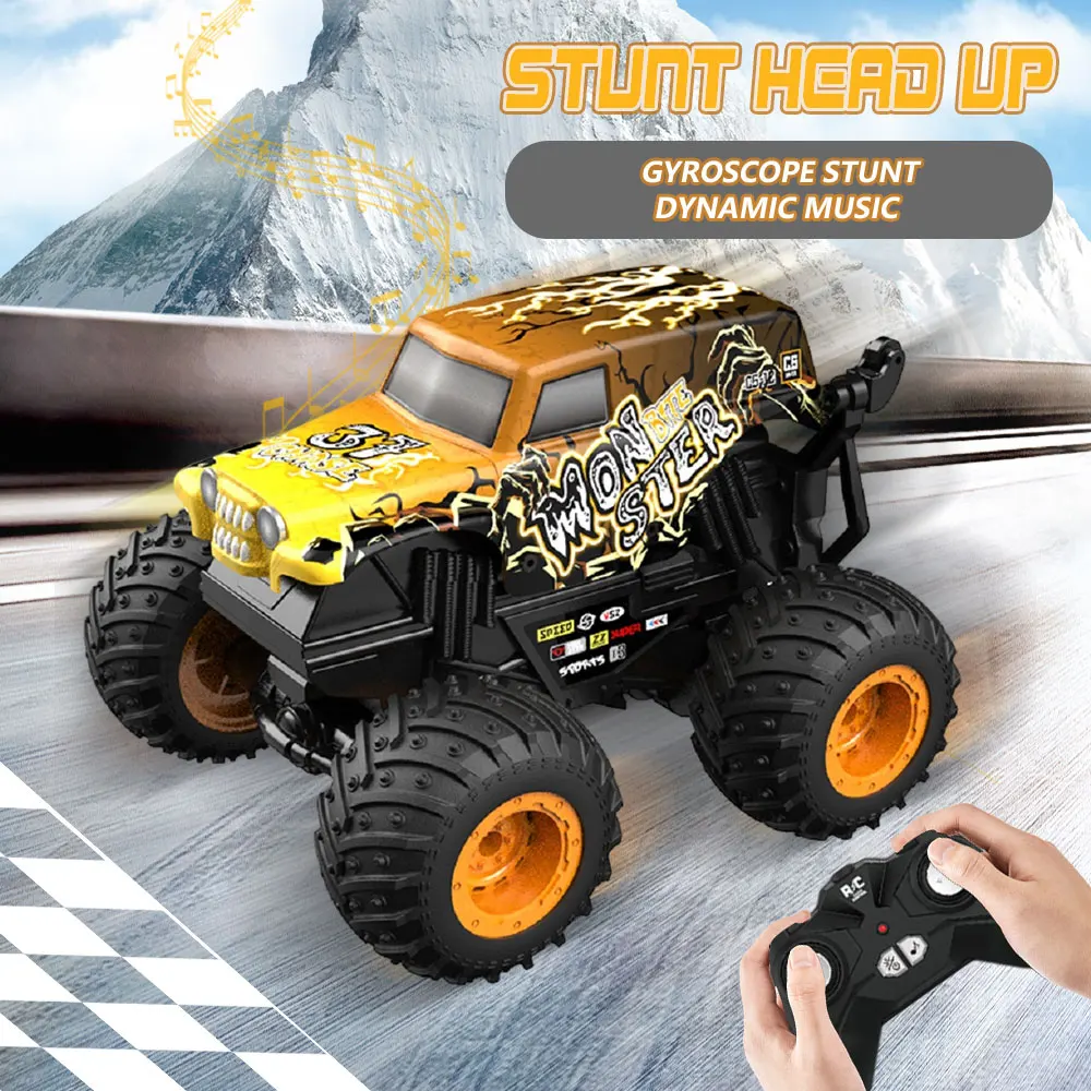 2.4G Remote Control Stunt Dance Car RC Drift Car High Speed Rocking Spray Remote Control Cars Off-road Vehicle Children Toys 3