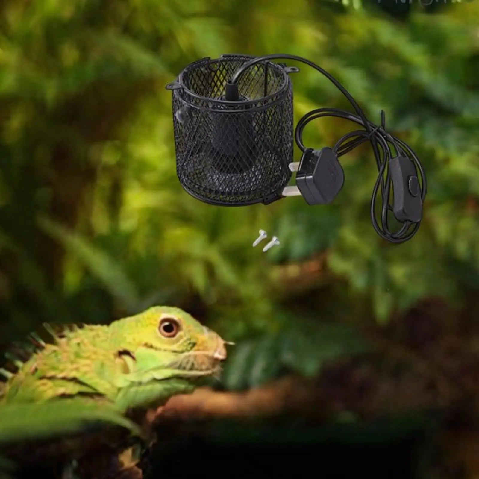 Retractable Reptile Heat Lamp Holder 200W Reptile Accessories for Amphibian