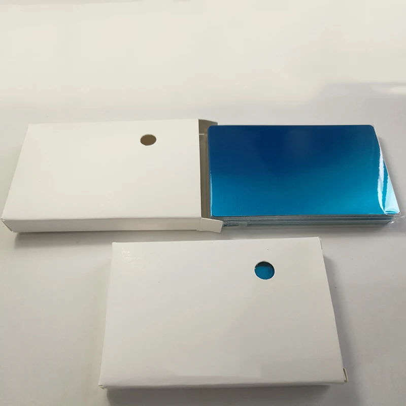50 Pcs Blank Metal Business Card 0.2mm Thickness Aluminum Alloy Blanks Card DIY Laser Printing