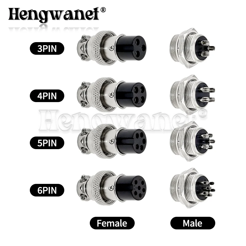 Connector GX12 GX16 GX20 cable connector assembly aviation plug socket connector