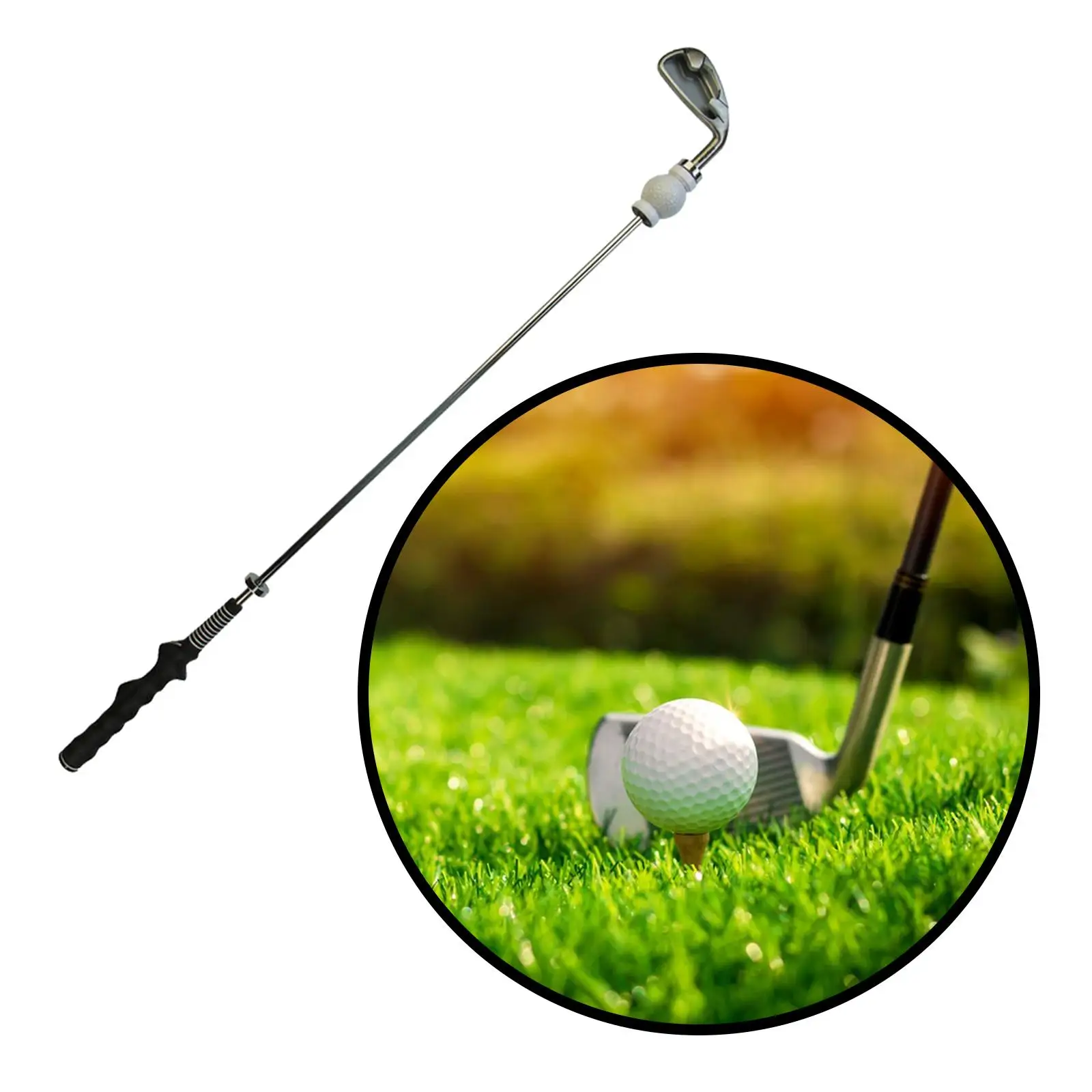 

Golf Swing Trainer Stick Golf Accessory Indoor Correct Grip Posture Outdoor Adult Practice for Balance Flexibility Speed Rhythm