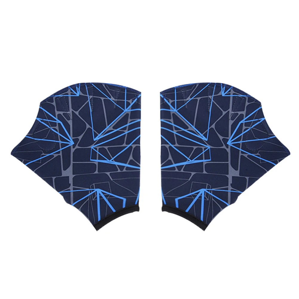1 Pair Unisex Swimming Hand Fins Flippers Finger Webbed Gloves Paddle Water Sports Gloves Breathable Swim Mittens 2