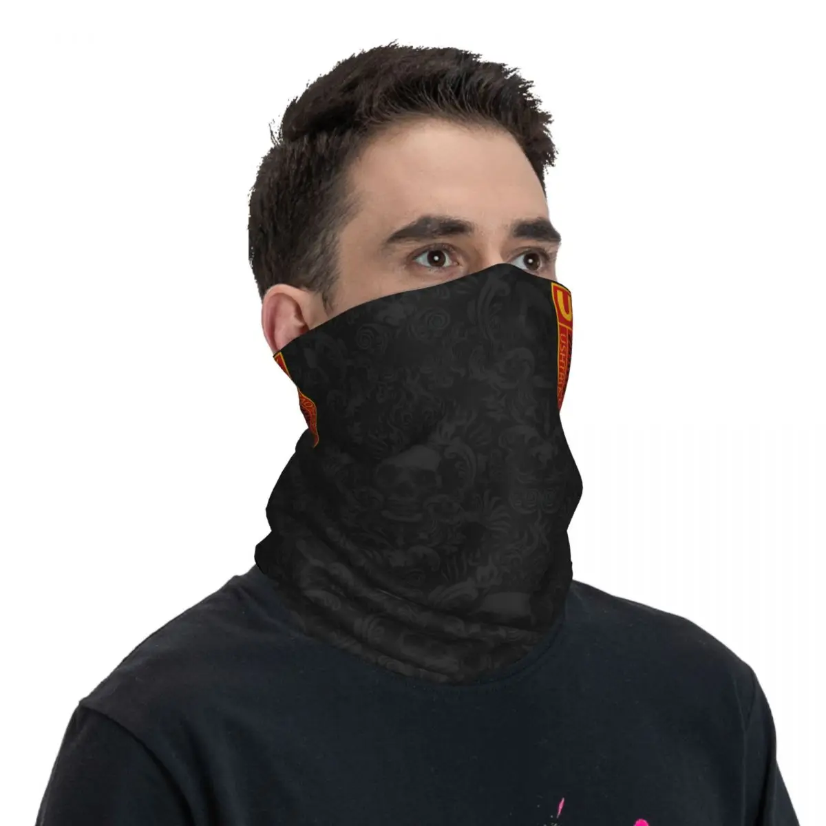 Cycling bandana cycling mask neck gaiter Uck Albanian Eagle Bandana Neck Gaiter Motocross Wrap Scarf Cycling Face Mask Hiking Unisex Adult Washable