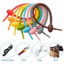 

10/20pcs Silicone Self-Locking Wire Cable Zip Ties Reusable Multifunctional Food Bag Clip Organizer Sealing Rope Bundle Tool