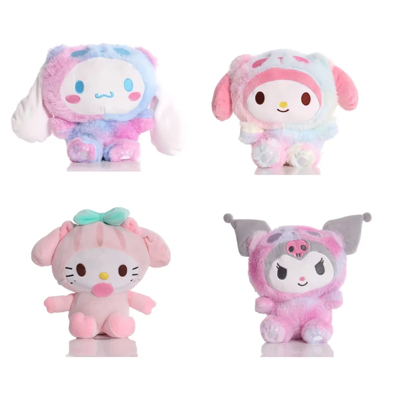 

1pcs 20cm Sanrio Plush Toys Kawali Kuromi Hello Kitty My Melody Cinnamoroll Pillow Anime Soft Stuffed Dolls for Kids Gifts