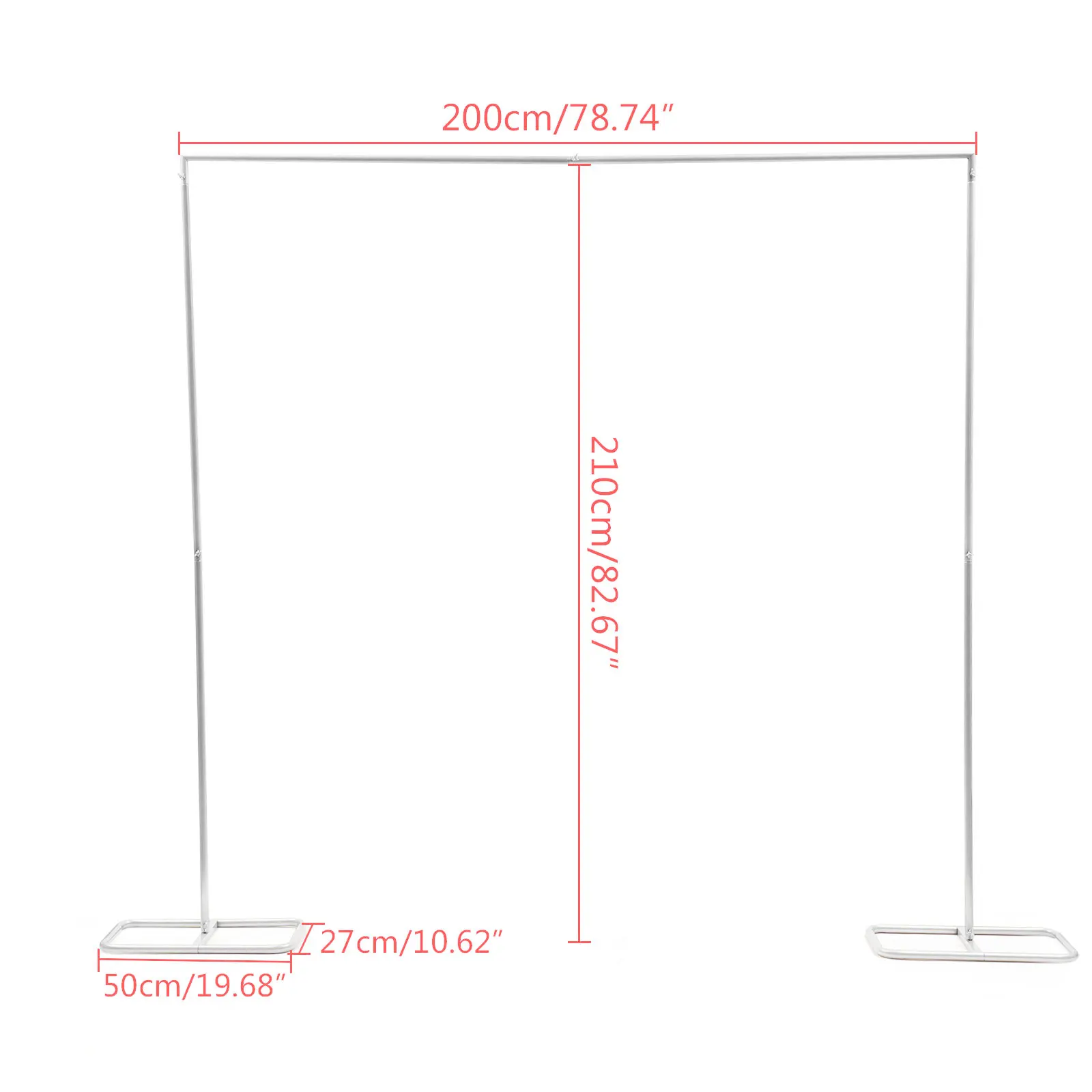 Wedding Arch Stand Party Arch Set Wedding Arch Set 2*2.1m White Iron