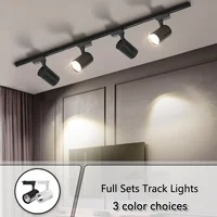 LED Track Lamp Spotlight Sets AC175-265V 12W 20W 30W 40W Indoor Outdoor Three Color For Home Clothing Store Shopping Mall Modern 1