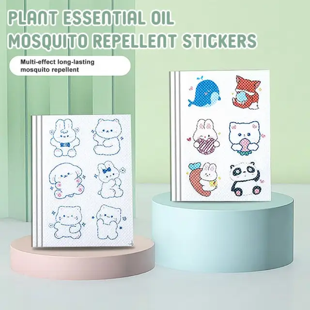 6Db Anti-Szúnyog Matrica Növény Illóolaj Szériaellenes Matricák Rajzfilm Kültéri Gyermekek Baba Szúnyogbiztos Tárgyat - Image 3