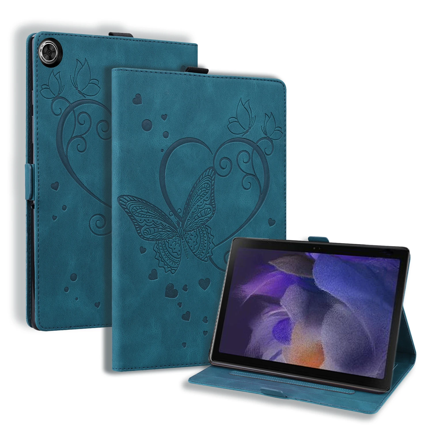 Elegant Butterfly PU Leather Stand Case