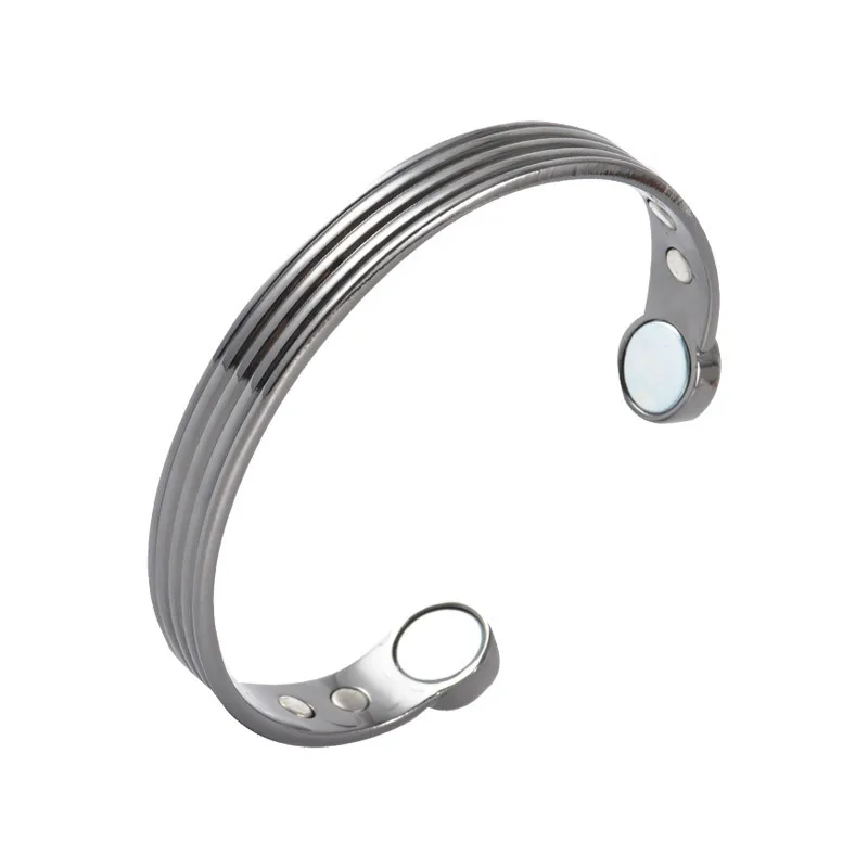 Silver 99.9% Pure Copper Magnetic Bracelet with 6 Powerful Magnets for Effective Joint Pain Relief Arthritis RSI Carpal Tunnel