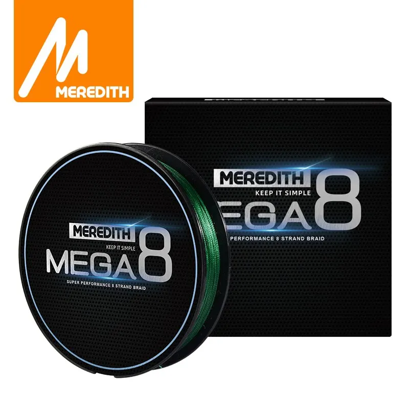 Ligne de pêche tressée MEREDITH MEGA8 8 brins 150m pour la carpe et pêche sportive