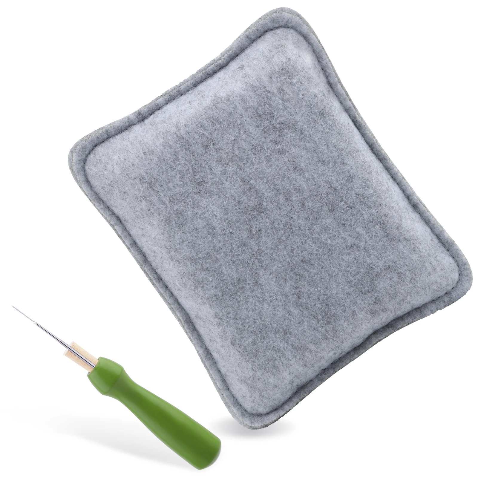 Needle Felting Kit 1PC Felting Underlay Set Dry Felt Pad Needle Holder Needles Wool DIY