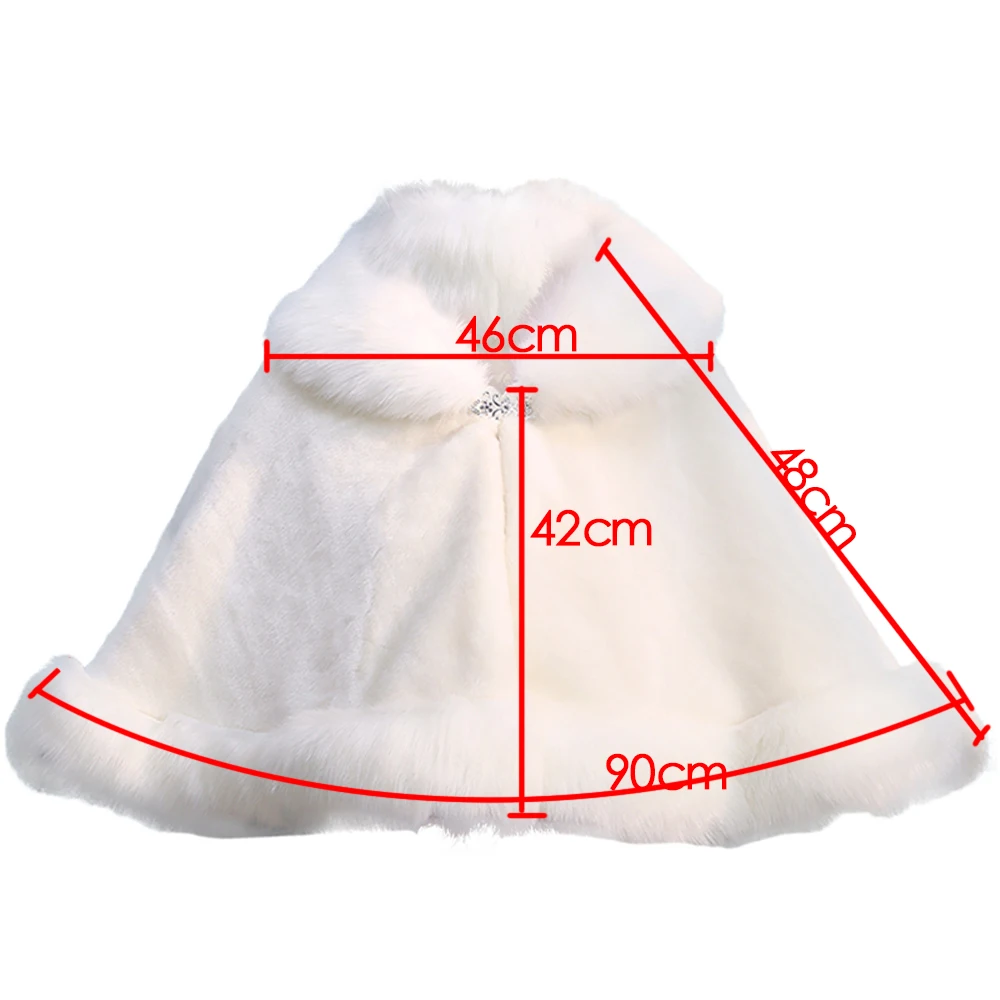 Winter Warm Wedding Bridal Faux Fur Rolled Cloak Lapel Formal Thicken Shrug Thermal Shawl for Lady Elegant Daily Dinner Cape