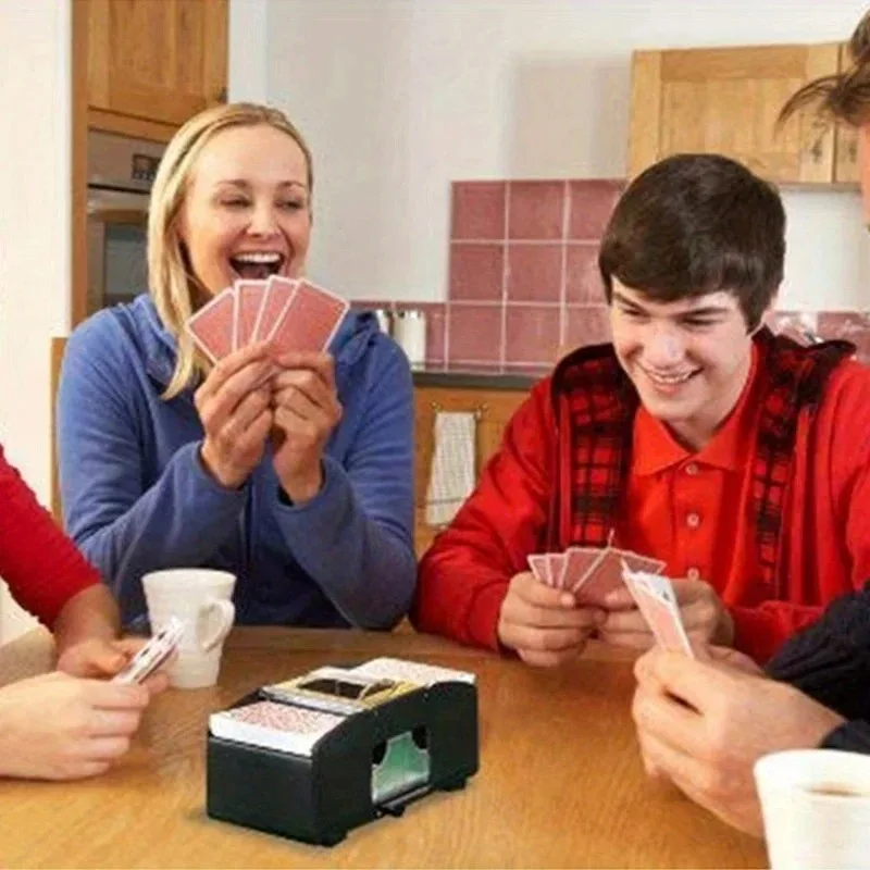 Card Shuffler 1pc Professional Automatic Plastic Poker Card Mixer for Board Games Educational Game Accessory for Adults
