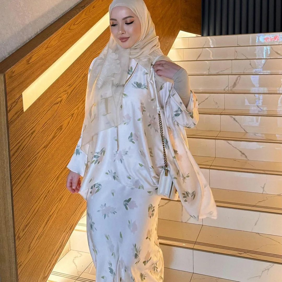 HOT Veste Chemise Blanche Femme Hijab Jupe Chemise Femme