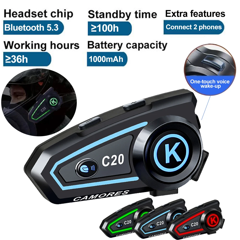 Wireless Bluetooth Helmet Headset Waterproof