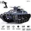 EBOYU 1203 RC Tank Car 1:12 Scale 2.4GHz Remote Control Rechargeable Drift Tank 360° Rotating Vehicle Gifts for Kids 1