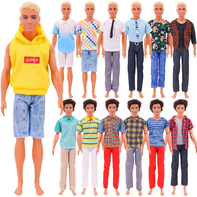 Newest Fashion Set Ken Doll Clothes Accessories Variety Of Shirt Pants  Barbiees Lover Boyfriend Play House