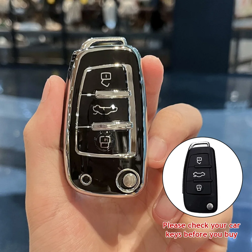 Premium TPU Folding Car Key Cover - Sleek Protection