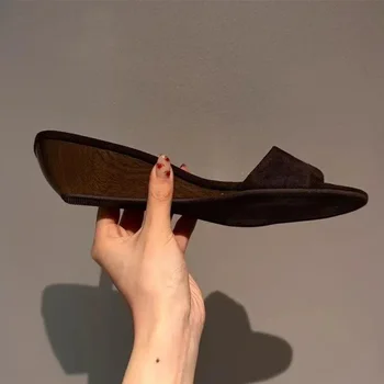 Women Wedges Slippers High Heels Sandals Chunky Shoes Summer 2025 New Designer Open Toe Shoes Slingback Sexy Pumps Flip Flops 1