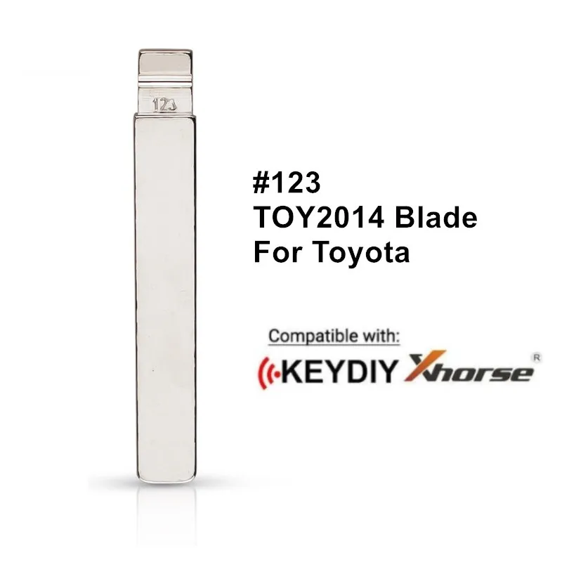 5PCS Metal Uncut Flip KD Remote Car Key Blade #123 TOY2014 Blade for TOYOTA COROLLA LEVIN KD VVDI Flip Remote Key Blade