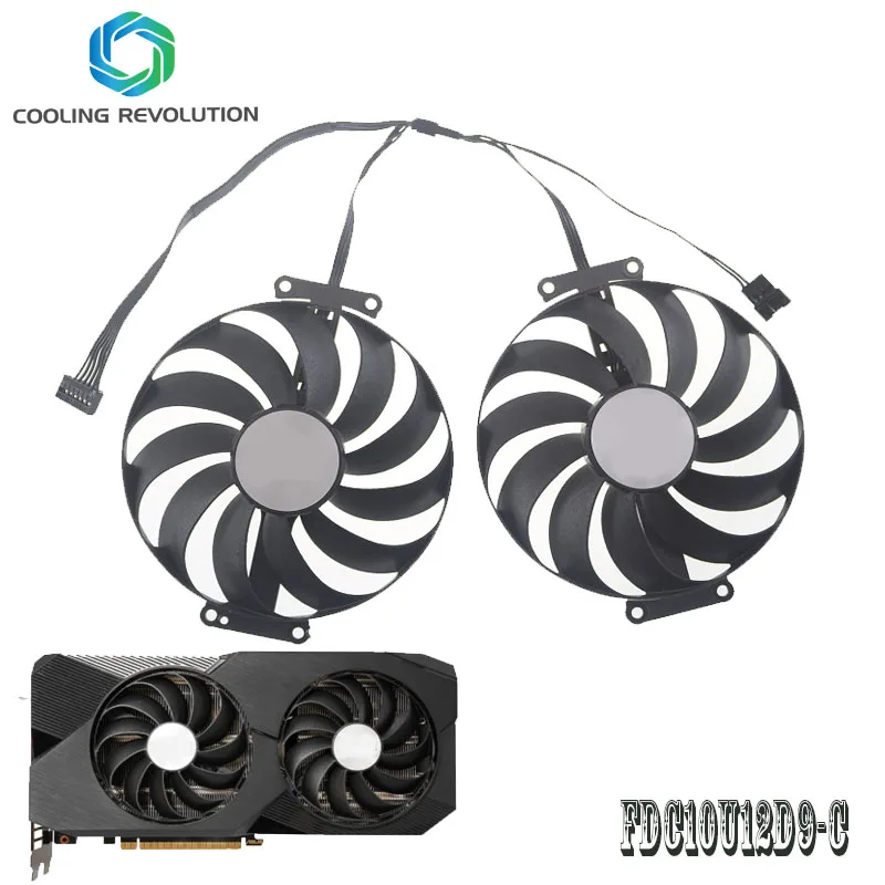 Placa Gráfica Fdc10u12d9-c T129215su 12v 3070 Rtx Rtx 3060ti para Asus Rtx 3070 3060 ti Dual oc Cooler Ventilador do Cartão Gráfico 95 mm fã da - Imagem 4