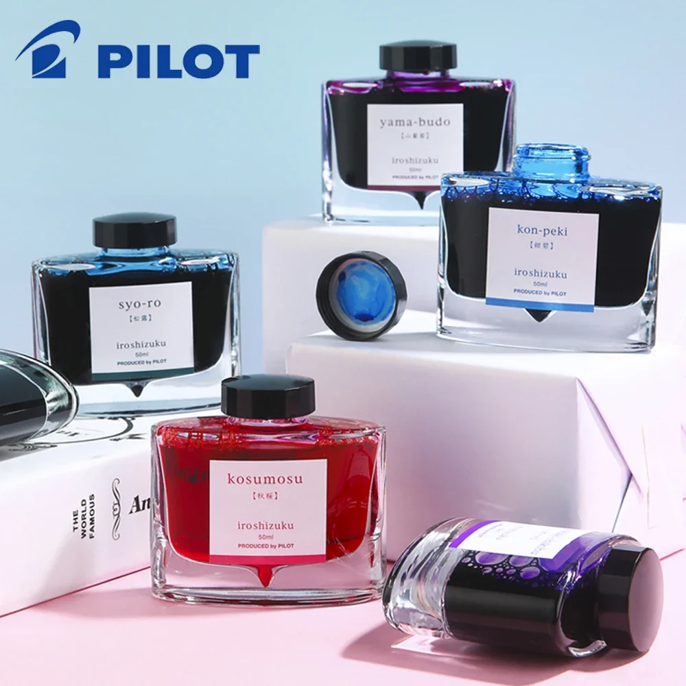 1 Bottle Japan PILOT Fountain Pen Ink Non Carbon INK-50 Color ...