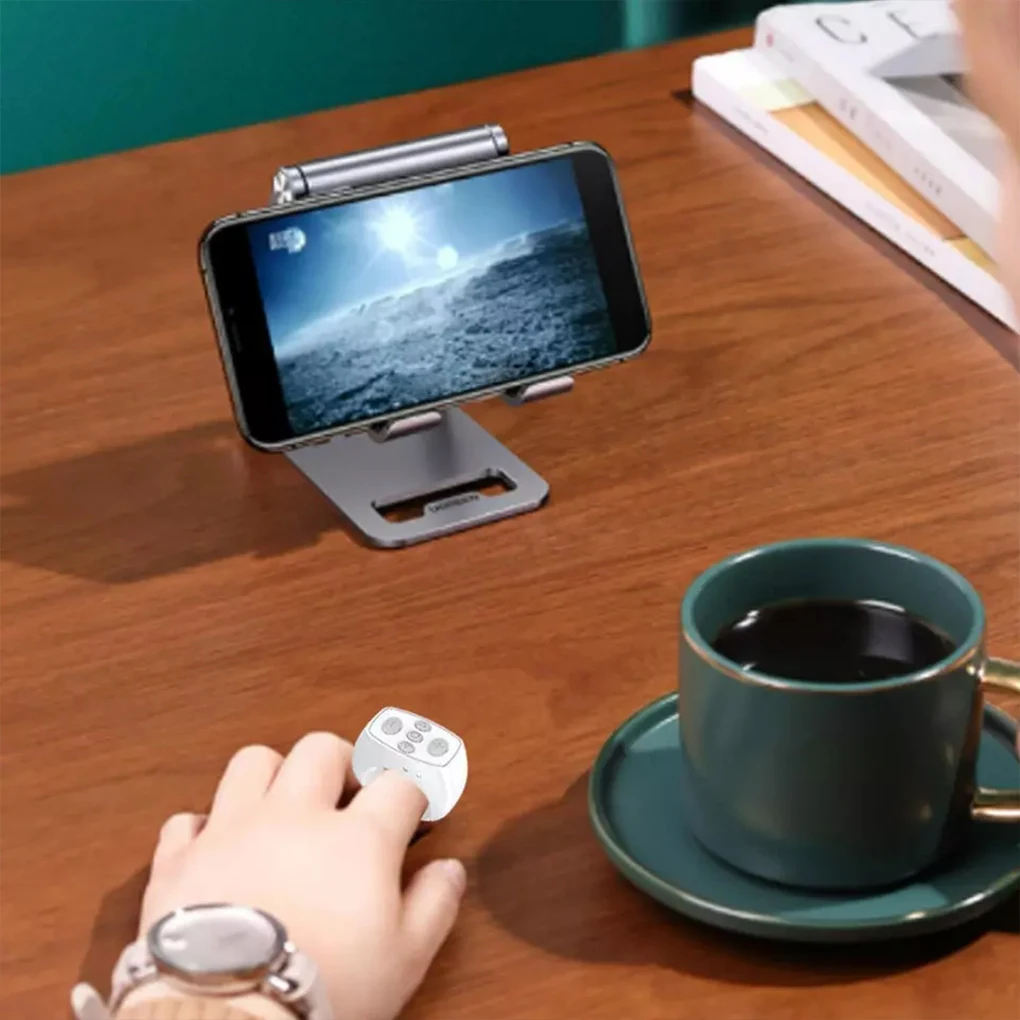 Wireless Bluetooth Mobile Selfie Lazy Artifac Tiktok Remote Control Ring Mobile Phone Bluetooth Controller T For Apple Xiaomi