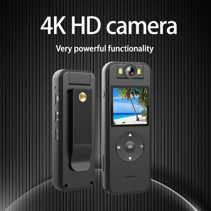 Ultra high definition 4K camera wireless WiFi hotspot law enforcement recorder motorcycle riding recorder mini sports camera mini digital camera mini camera
