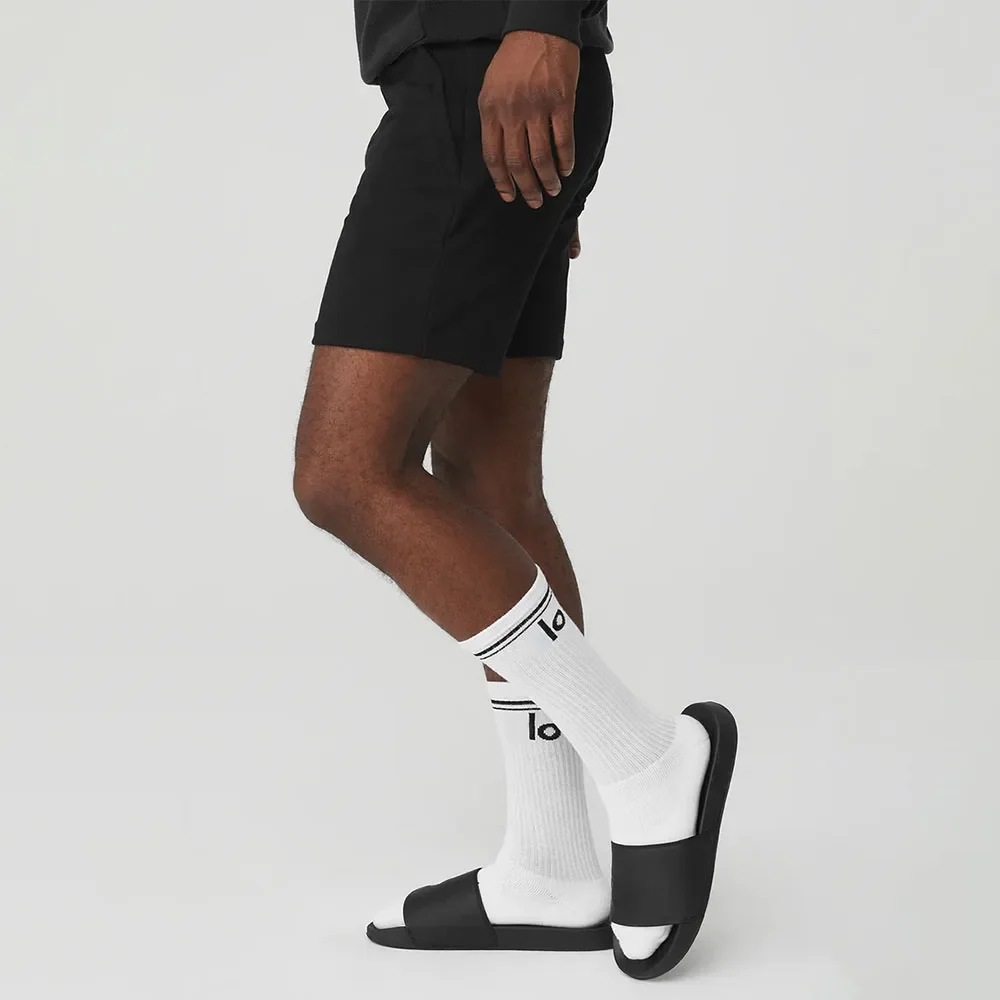

LO Stockings Women's Calf Socks Unisex Throwback Long Cotton Socks Women Calf Socks Tennis Stripe Yoga Sock Accessories