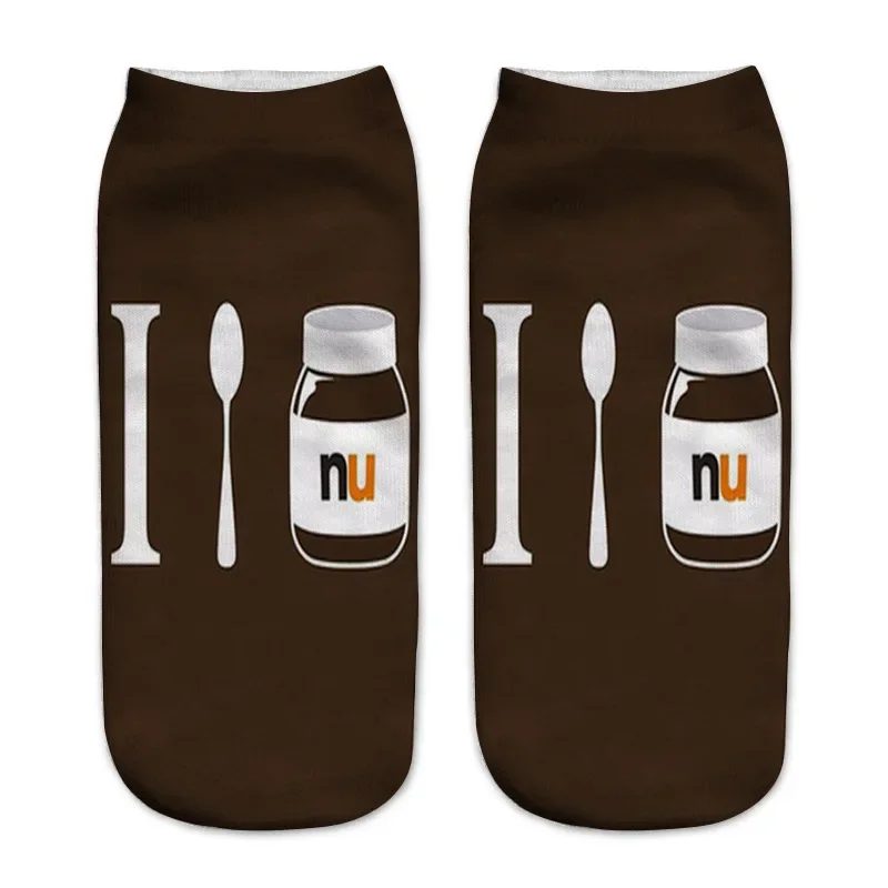 Women's Cute 3D Food Print Cartoon Dessert Socks - Fun & Unique Gift