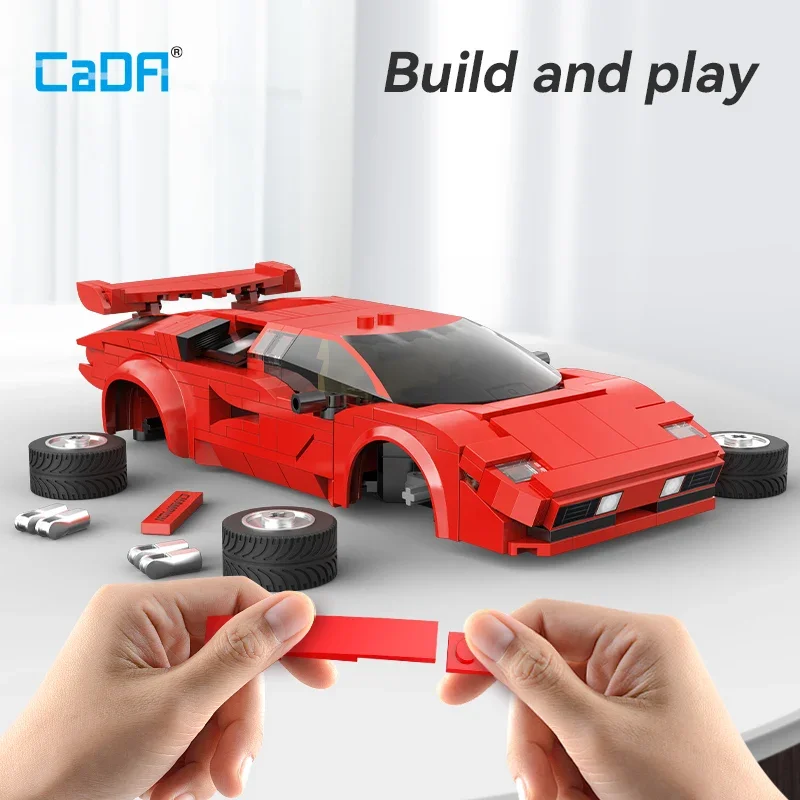 Cada 1:20 328 Pcs City Technological RC Racing Car App Building Blocks Remote Control Speed Vehicle Bricks Toy Holiday Gifts — view 5