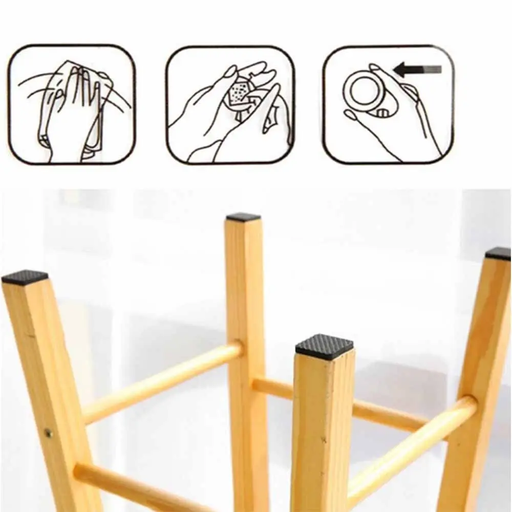 Tappetini in Gomma Autoadesivi per Mobili, Protezioni per Gambe di Sedie, Tappetini per Pavimenti, Cuscinetti per Piedi - immagine 5
