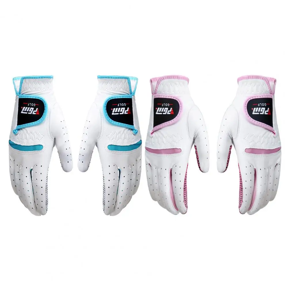 

1 Pair PGM Golf Gloves Soft Breathable Faux Sheepskin Anti-slip Left Right Hand Glove for Women Golf Accessories
