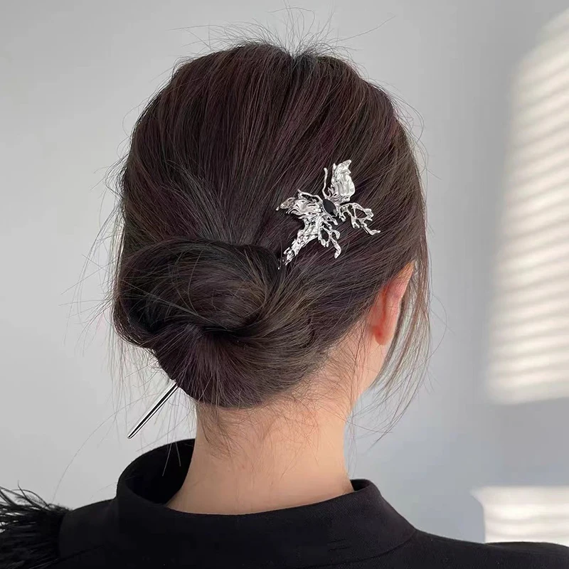 

Заколка для волос с кисточками в китайском стиле для женщин, заколки для волос в ретро стиле, заколки для волос ручной работы с цветами, очаровательные украшения, аксессуары, украшения для волос