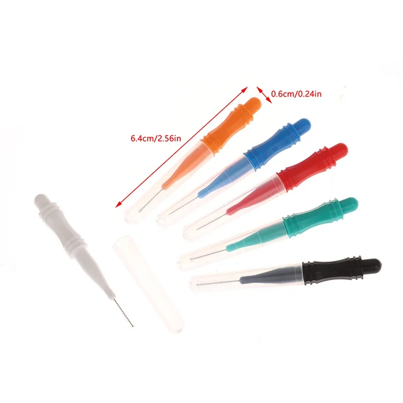 10Pcs 건강 관리 치간 브러쉬 치아 미백 치간 클리너 치열 교정 치과 칫솔 구강 위생 도구