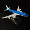 1:400 Metal Aircraft Model Replica, Dutch KLM B747 Airplane Scale Aviation Diecast Miniature Art Home Office Decor Toy Gift 1