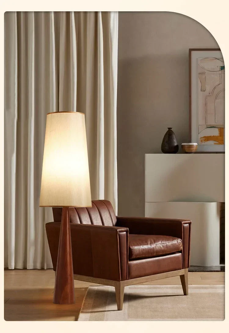 Description Picture 2 of itemModern Vintage Floor Lamps Simplicity Solid Wood Luminaire Shop Restaurant Bedroom Bedside Parlor Corner Study Decor LED Fixture