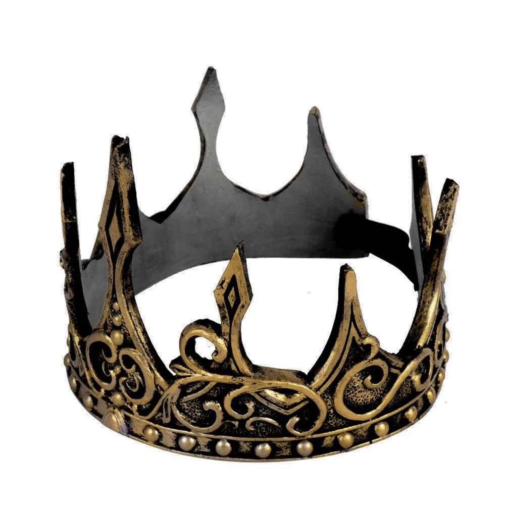 Bufenia King Crown Crown Soft Halloween Men's Stage Performance Costume Accessories