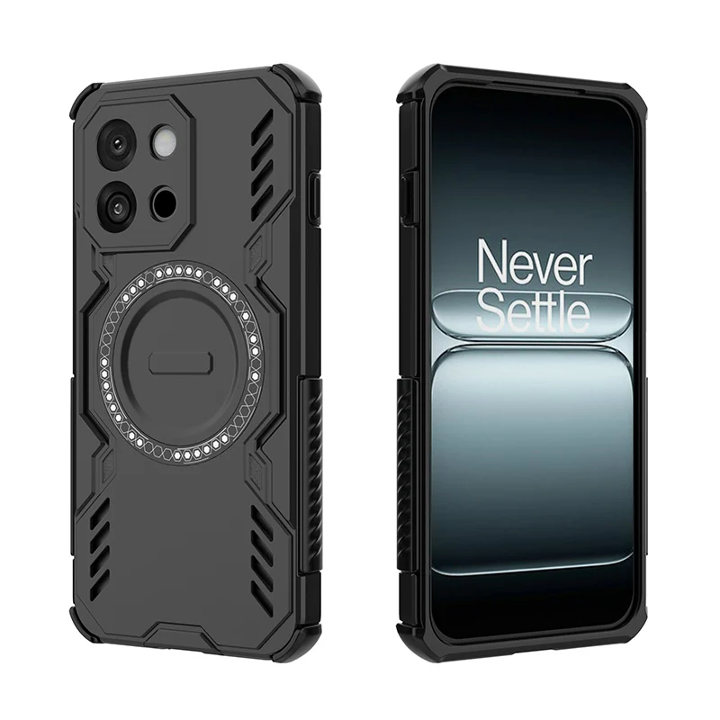 Breathable Heat Dissipation Magnetic Phone Case with Shockproof TPU Frame and Plastic Cover
