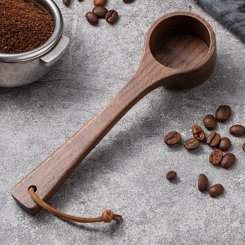 Walnut Wood Mini Wooden Measuring Coffee Scoop Wood Spoon